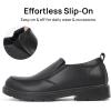 image:imageJABASIC Boys SlipOn School Uniform Shoes NonSlip Comfortable Loafers for KidsBlack