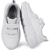 image:imageJABASIC Kids Double Hook and Loop School Uniform Sneakers NonSlip Comfort Shoes for Boys GirlsWhite
