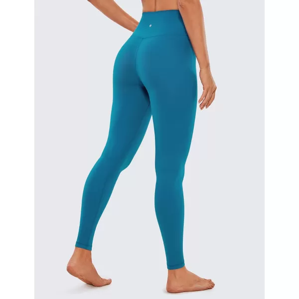 CRZ YOGA Womens Butterluxe Cross Waist Workout Leggings 25  28  V Crossover High Waisted Gym Athletic Yoga LeggingsSupersonic Blue