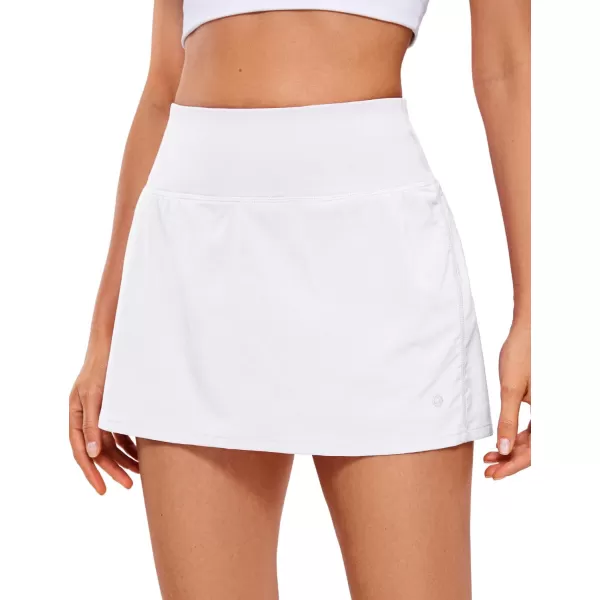 CRZ YOGA Pleated Tennis Skorts Skirts for Women with Pockets 1315  High Waisted Golf Skirts Workout Casual SkirtsGrey Sage