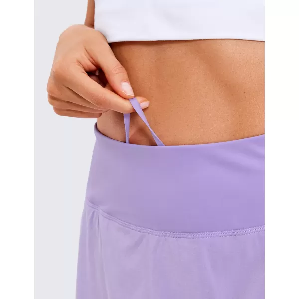 CRZ YOGA Pleated Tennis Skorts Skirts for Women with Pockets 1315  High Waisted Golf Skirts Workout Casual SkirtsLilac