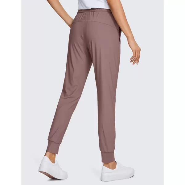 CRZ YOGA 4Way Stretch Golf Joggers for Women 27 Casual Travel Workout Pants Lounge Athletic Sweatpants with PocketsMauve