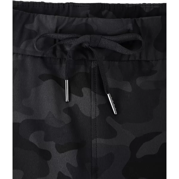 CRZ YOGA 4Way Stretch Golf Pants for Women Tall 31 Travel Casual Sweatpants Lounge Workout Athletic Trousers with PocketsDark Grey Camouflage
