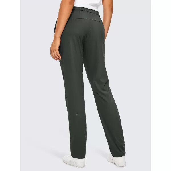 CRZ YOGA 4Way Stretch Pants for Women Tall 31 Athletic Trousers with PocketsGrey Olive