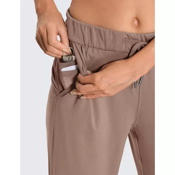 CRZ YOGA 4Way Stretch Pants for Women Tall 31 Athletic Trousers with PocketsMineral Brown