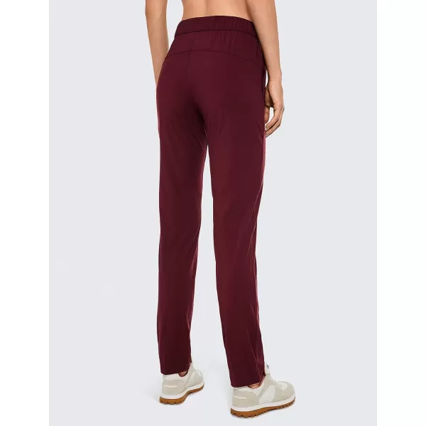 CRZ YOGA 4Way Stretch Pants for Women Tall 31 Athletic Trousers with PocketsNoctilucence Red