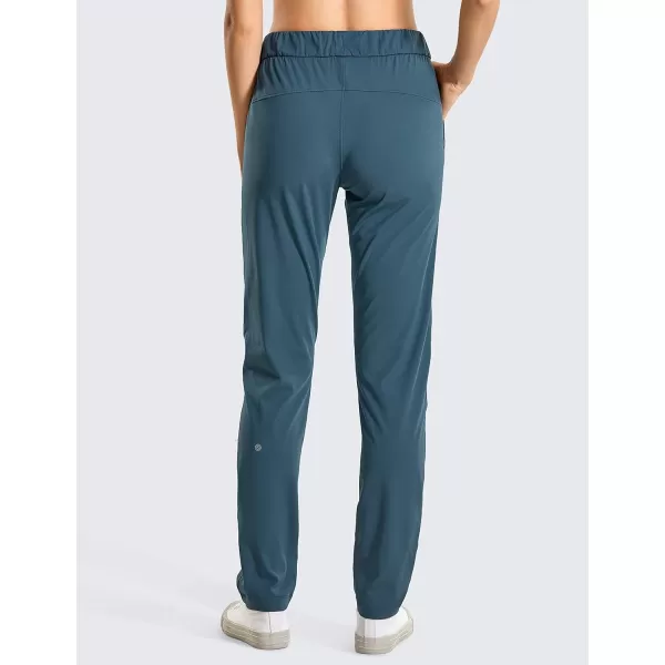 CRZ YOGA 4Way Stretch Pants for Women Tall 31 Athletic Trousers with PocketsSlate Blue