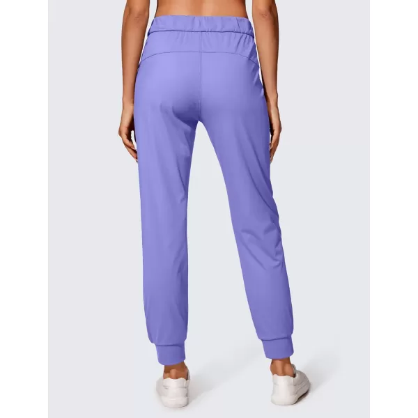 CRZ YOGA 4Way Stretch Workout Joggers for Women 28  Casual Travel Pants Lounge Athletic Joggers with PocketsDark Lavender Purple