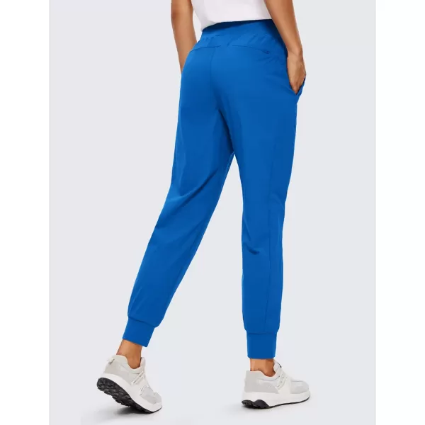 CRZ YOGA Athletic High Waisted Joggers for Women 275  Lightweight Workout Travel Casual Outdoor Hiking Pants with PocketsSparkle Blue