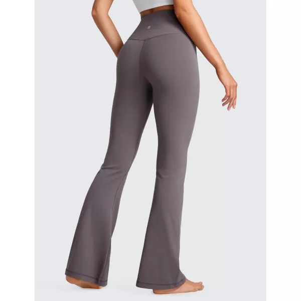 CRZ YOGA Butterluxe Crossover Flare Leggings for Women 31  High Waist V Cross Bootcut Bell Bottoms Tummy Control Yoga PantsTornado Grey