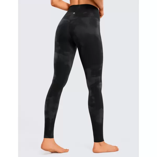 CRZ YOGA Butterluxe Extra Long Leggings for Tall Women 31 Inches  High Waisted Athletic Workout Leggings Soft Yoga PantsBlack Tie Dye Flowers