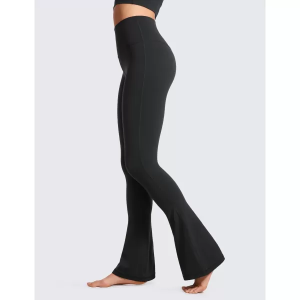 CRZ YOGA Butterluxe High Waist Mini Flared Leggings for Women 315  Bootcut Yoga Pants with Pocket Casual Lounge ComfyBlack