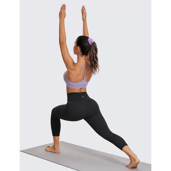 CRZ YOGA Butterluxe High Waisted Capris Workout Leggings for Women 21  Lounge Leggings Buttery Soft Yoga PantsBlack