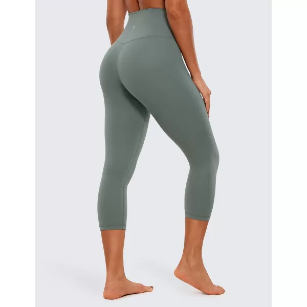 CRZ YOGA Butterluxe High Waisted Capris Workout Leggings for Women 21  Lounge Leggings Buttery Soft Yoga PantsGrey Sage