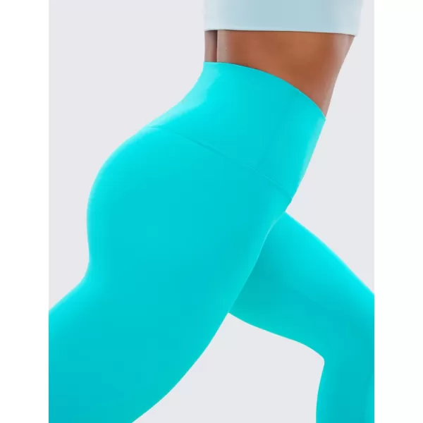 CRZ YOGA Butterluxe High Waisted Capris Workout Leggings for Women 21  Lounge Leggings Buttery Soft Yoga PantsNeon Spectral Blue