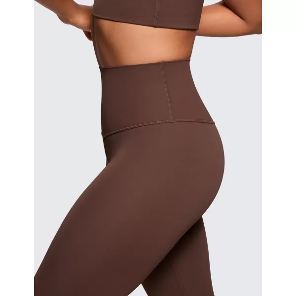 CRZ YOGA Butterluxe High Waisted Capris Workout Leggings for Women 23  Lounge Leggings Buttery Soft Yoga PantsCoffee Brown