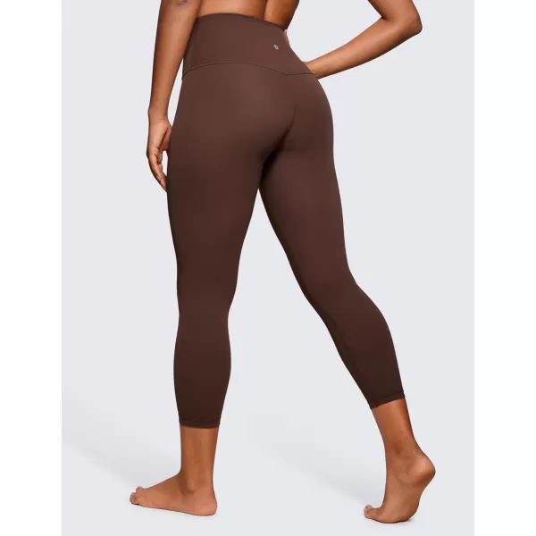 CRZ YOGA Butterluxe High Waisted Capris Workout Leggings for Women 23  Lounge Leggings Buttery Soft Yoga PantsCoffee Brown