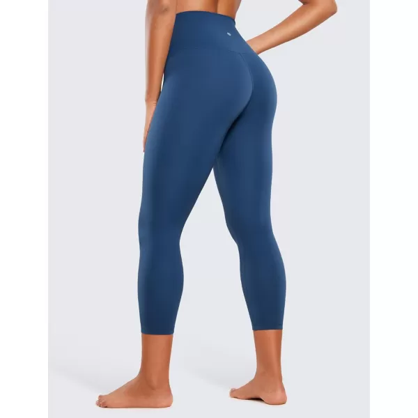 CRZ YOGA Butterluxe High Waisted Capris Workout Leggings for Women 23  Lounge Leggings Buttery Soft Yoga PantsFrench Navy