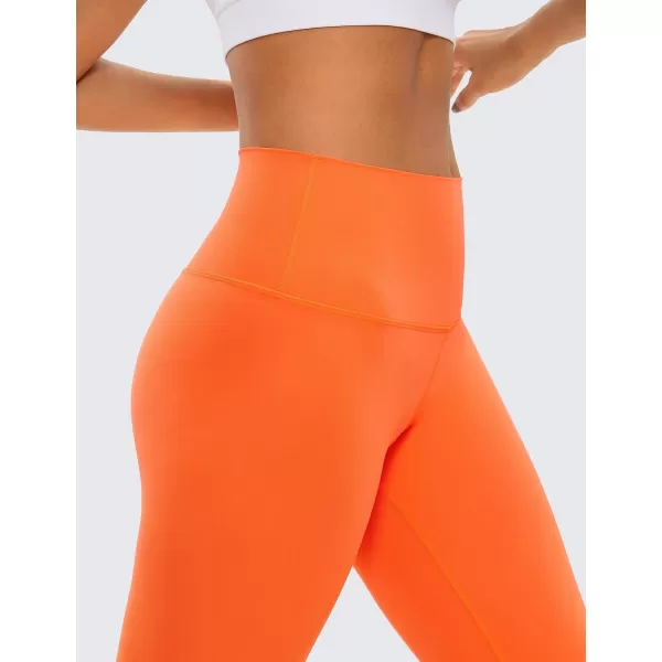 CRZ YOGA Butterluxe High Waisted Lounge Legging 25  Workout Leggings for Women Buttery Soft Yoga PantsNeon Orange