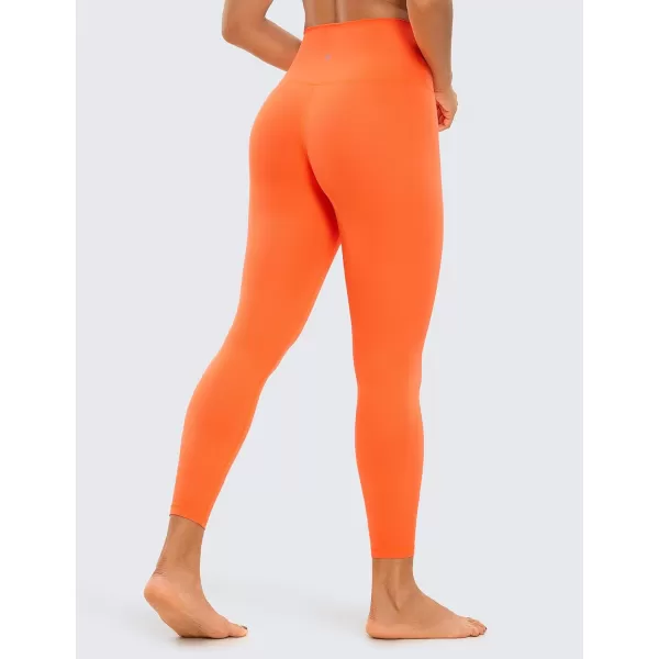 CRZ YOGA Butterluxe High Waisted Lounge Legging 25  Workout Leggings for Women Buttery Soft Yoga PantsNeon Orange