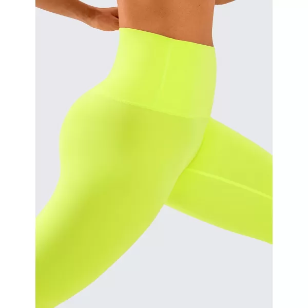 CRZ YOGA Butterluxe High Waisted Lounge Legging 25  Workout Leggings for Women Buttery Soft Yoga PantsNeon Yellow