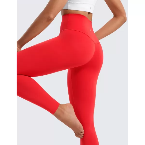 CRZ YOGA Butterluxe High Waisted Lounge Legging 28  Workout Leggings for Women Buttery Soft Yoga PantsDeep Red