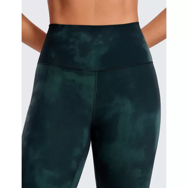 CRZ YOGA Butterluxe High Waisted Lounge Legging 28  Workout Leggings for Women Buttery Soft Yoga PantsGreen Tiedye Flowers