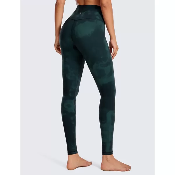 CRZ YOGA Butterluxe High Waisted Lounge Legging 28  Workout Leggings for Women Buttery Soft Yoga PantsGreen Tiedye Flowers