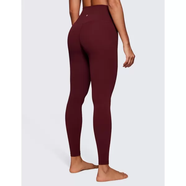 CRZ YOGA Butterluxe High Waisted Lounge Legging 28  Workout Leggings for Women Buttery Soft Yoga PantsRed Merlot