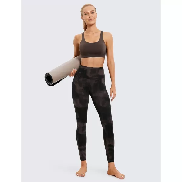 CRZ YOGA Butterluxe High Waisted Lounge Legging 28  Workout Leggings for Women Buttery Soft Yoga PantsTaupe Tie Dye Flowers