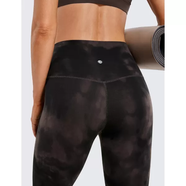 CRZ YOGA Butterluxe High Waisted Lounge Legging 28  Workout Leggings for Women Buttery Soft Yoga PantsTaupe Tie Dye Flowers
