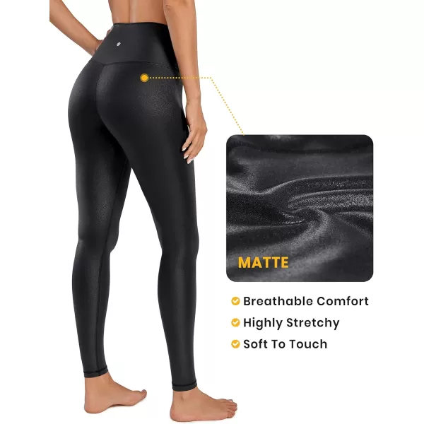 CRZ YOGA Butterluxe Matte Faux Leather Leggings for Women 28  High Waisted Stretch Ankle Leather Pants Pleather Tights Faux Leather Black SmallCRZ YOGA Butterluxe Matte Faux Leather Leggings for Women 28  High Waisted Stretch Ankle Leather Pants Pleather Tights Faux Leather Black Small