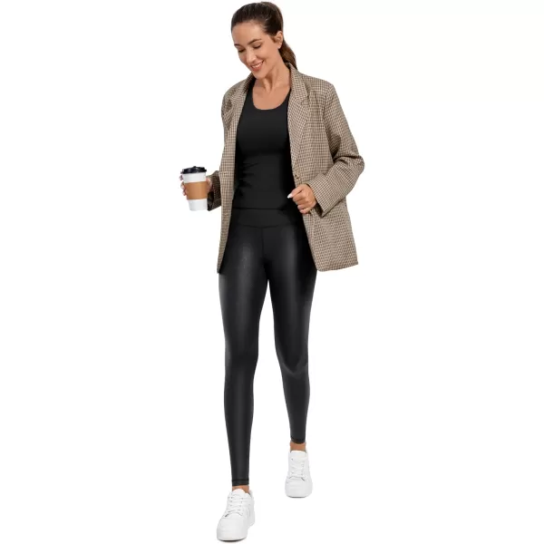 CRZ YOGA Butterluxe Matte Faux Leather Leggings for Women 28  High Waisted Stretch Ankle Leather Pants Pleather Tights Faux Leather Black XSmallCRZ YOGA Butterluxe Matte Faux Leather Leggings for Women 28  High Waisted Stretch Ankle Leather Pants Pleather Tights Faux Leather Black XSmall