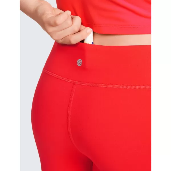 CRZ YOGA Girls Butterluxe Full Length Athletic Leggings  Kids High Waist Lounge Pants Girls Active Dance Running Yoga TightsDark Red