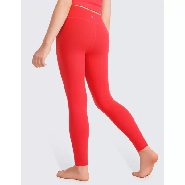 CRZ YOGA Girls Butterluxe Full Length Athletic Leggings  Kids High Waist Lounge Pants Girls Active Dance Running Yoga TightsDeep Red