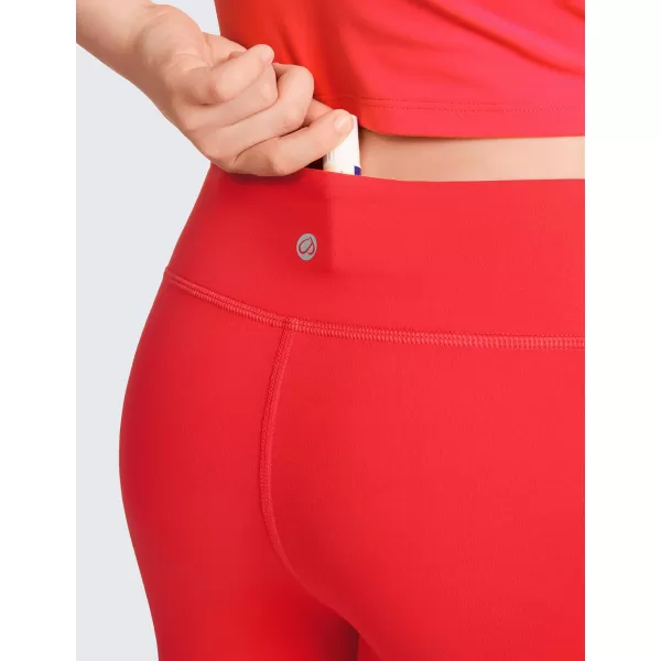 CRZ YOGA Girls Butterluxe Full Length Athletic Leggings  Kids High Waist Lounge Pants Girls Active Dance Running Yoga TightsDeep Red