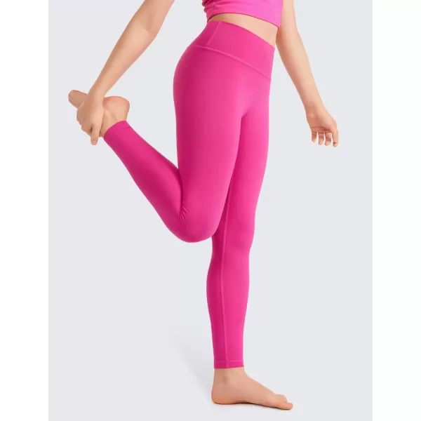 CRZ YOGA Girls Butterluxe Full Length Athletic Leggings  Kids High Waist Lounge Pants Girls Active Dance Running Yoga TightsHibiscus Purple