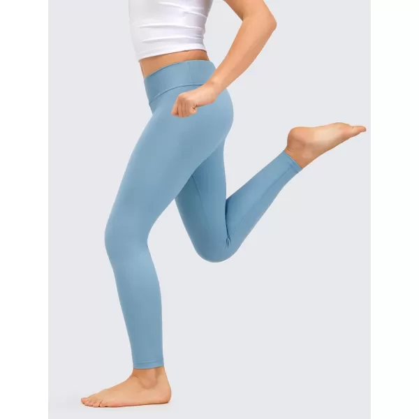 CRZ YOGA Girls Butterluxe Full Length Athletic Leggings  Kids High Waist Lounge Pants Girls Active Dance Running Yoga TightsPure Blue