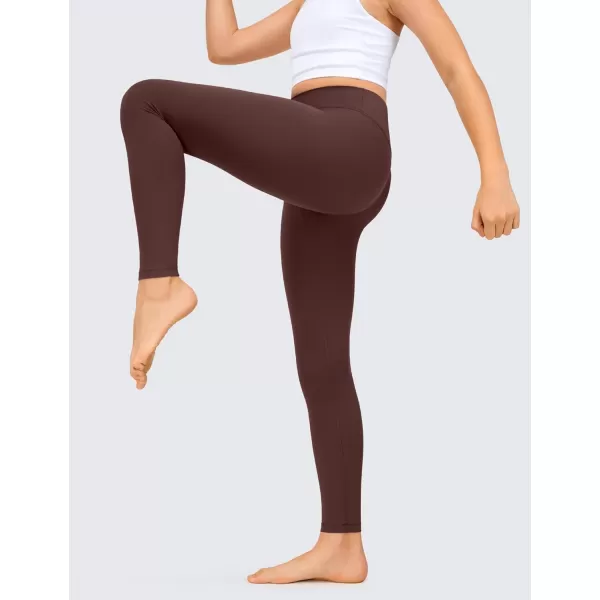 CRZ YOGA Girls Butterluxe Full Length Athletic Leggings  Kids High Waist Lounge Pants Girls Active Dance Running Yoga TightsTaupe