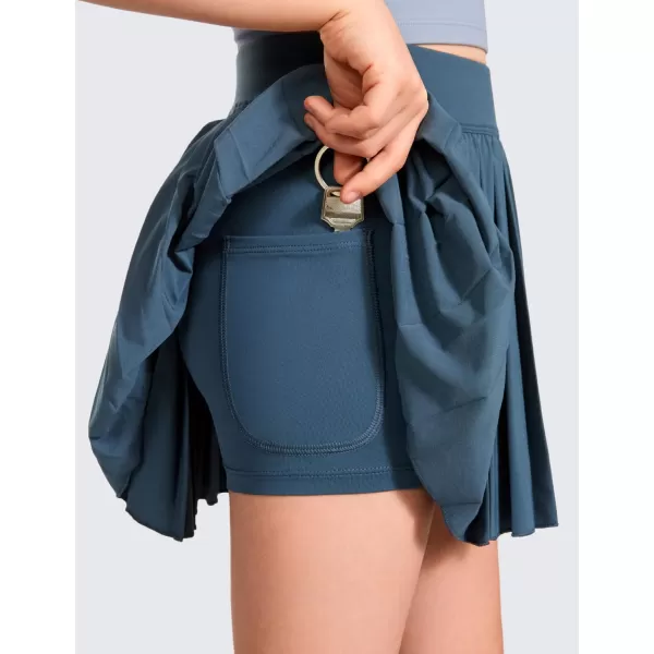 CRZ YOGA Girls Pleated Skirt with Shorts Tennis Athletic School Kids Teen Skorts with PocketsStelindigo