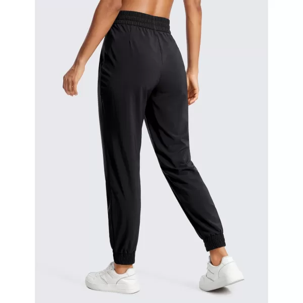 CRZ YOGA Lightweight Joggers for Women Workout Athletic Casual Lounge Travel Pants with Pockets SummerBlack