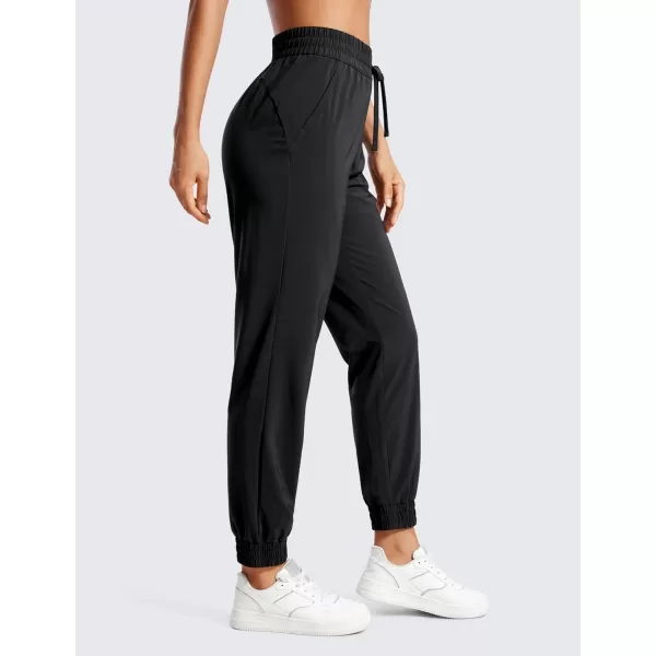 CRZ YOGA Lightweight Joggers for Women Workout Athletic Casual Lounge Travel Pants with Pockets SummerBlack