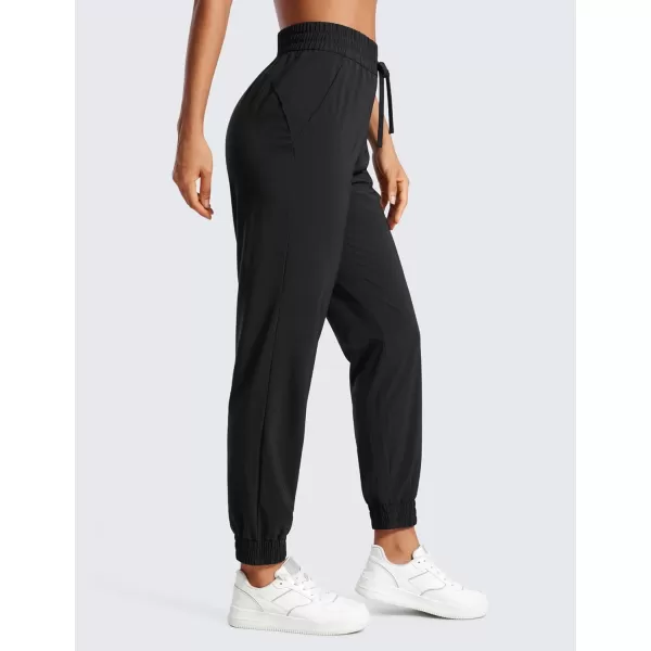 CRZ YOGA Lightweight Joggers for Women Workout Athletic Casual Lounge Travel Pants with PocketsBlack