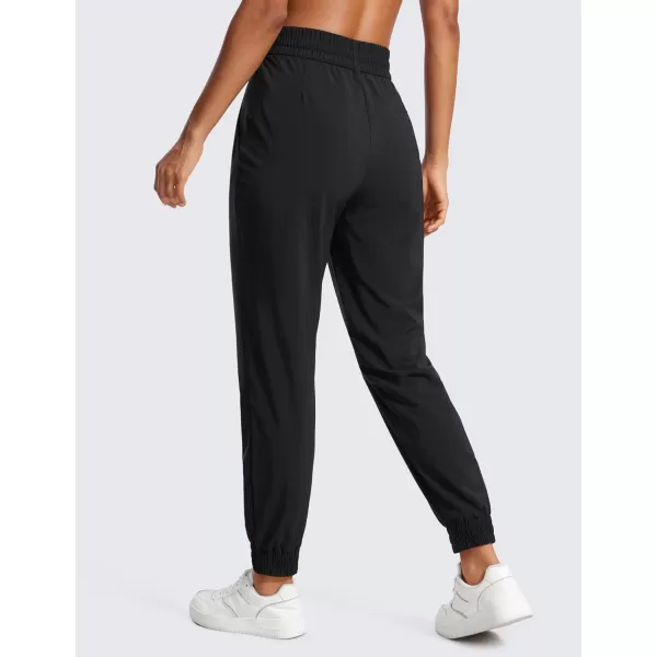 CRZ YOGA Lightweight Joggers for Women Workout Athletic Casual Lounge Travel Pants with PocketsBlack