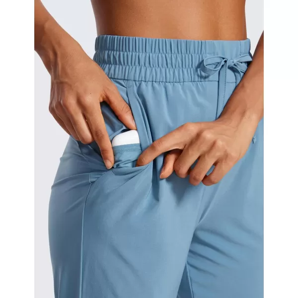 CRZ YOGA Lightweight Joggers for Women Workout Athletic Casual Lounge Travel Pants with PocketsUniverse Blue