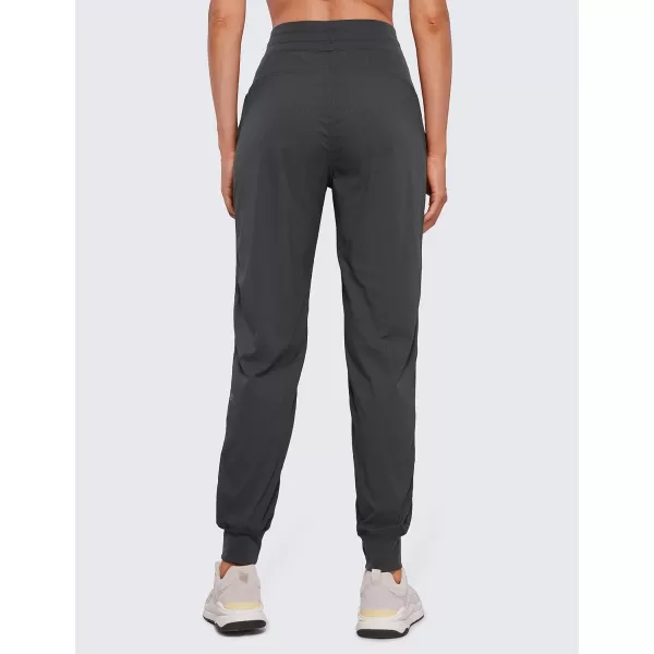 CRZ YOGA Lightweight Workout Joggers for Women High Waisted Outdoor Running Casual Track Pants with PocketsInk Gray