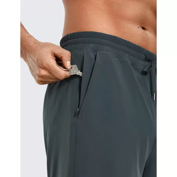 CRZ YOGA Mens 2 in 1 Running Shorts with Liner  5 7 9 Quick Dry Workout Sports Athletic Shorts with PocketsMelanite