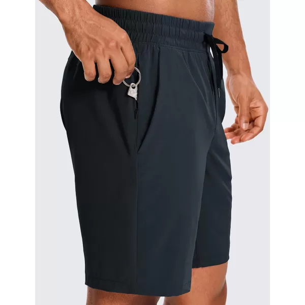 CRZ YOGA Mens 2 in 1 Running Shorts with Liner  5 7 9 Quick Dry Workout Sports Athletic Shorts with PocketsTrue Navy