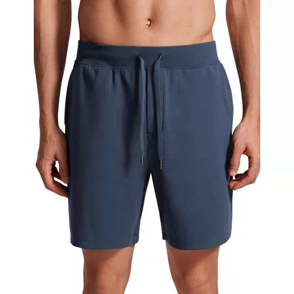 CRZ YOGA Mens FourWay Stretch Workout Shorts  579 Soft Durable Casual Athletic Shorts with Pocket Gym Running HikingElectric Blue