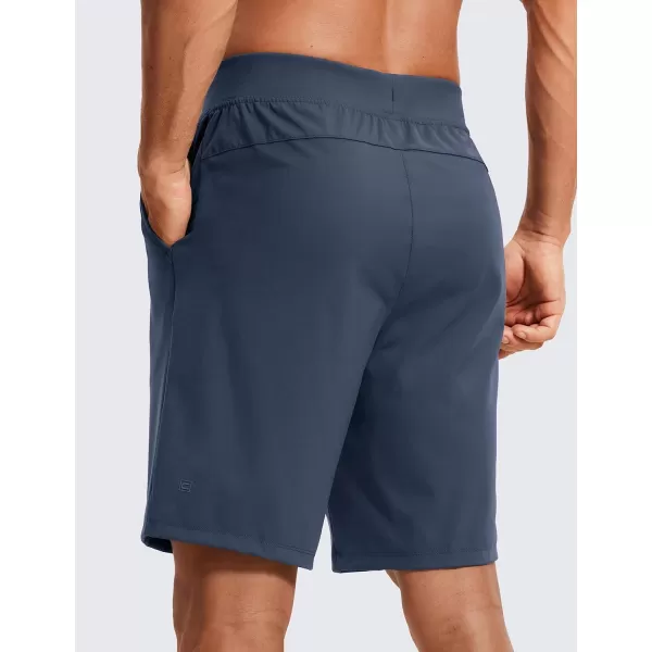 CRZ YOGA Mens FourWay Stretch Workout Shorts  579 Soft Durable Casual Athletic Shorts with Pocket Gym Running HikingElectric Blue